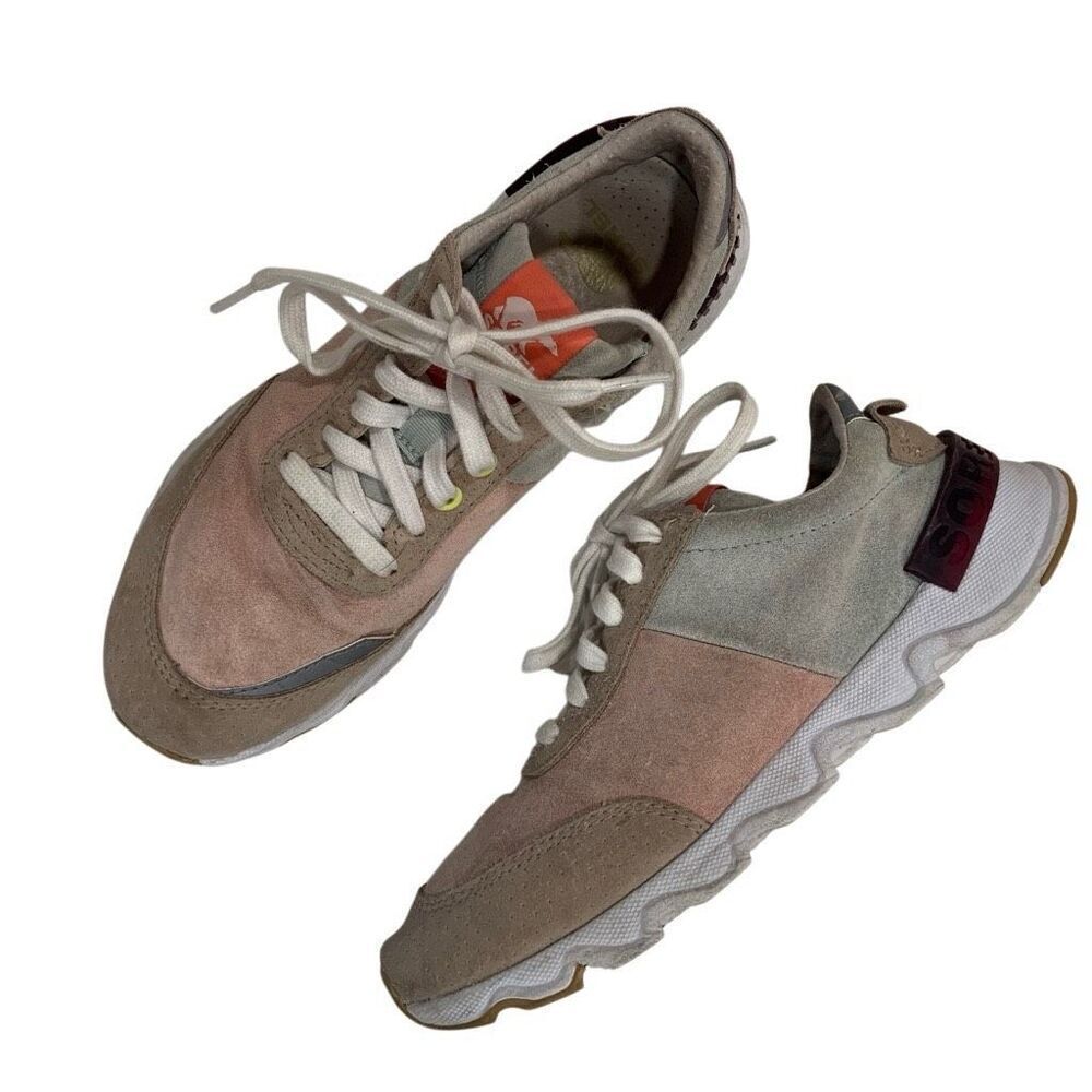SOREL Kinetic Lite Lace Sneaker Shoes in Sandy Tan (Sz 39.5)